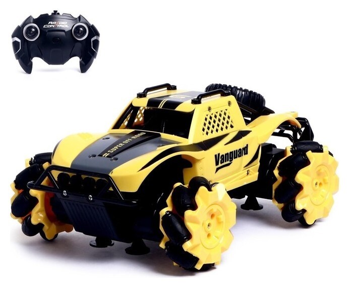 Джип радиоуправляемый «Багги», 1:15, движение во всех направлениях, работает от аккумулятор, цвет жёлтый  