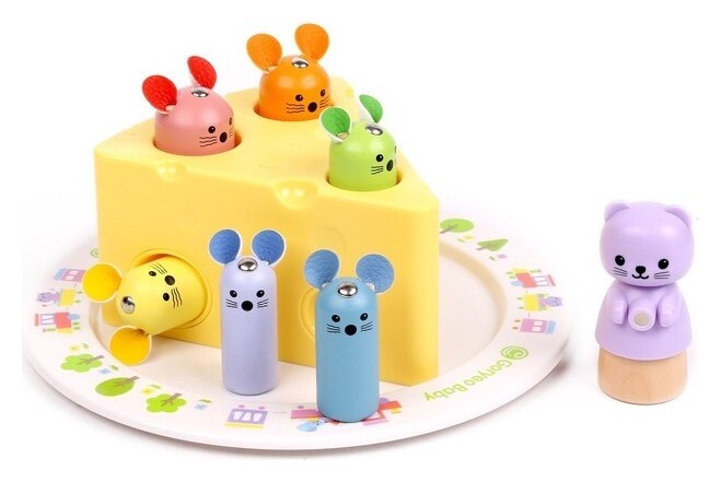 Детская развивающая рыбалка «Сыр» 21х21х7 см  