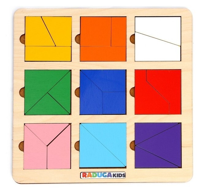 Дроби и целое «Квадрат. уровень 1»  Радуга Kids