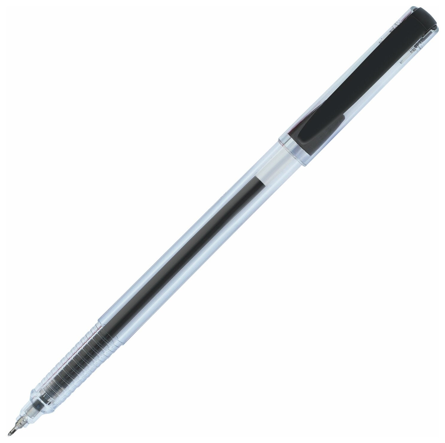 Ручка гелевая Pensan "My King Gel", черная, игольчатый узел 0,5 мм, линия письма 0,4 мм, 6400/12  Pensan