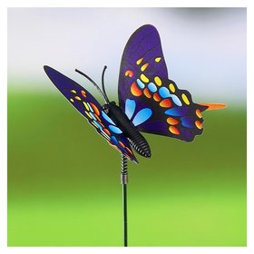 Штекер садовый, декоративный "Бабочка" 7х7см, 30см 