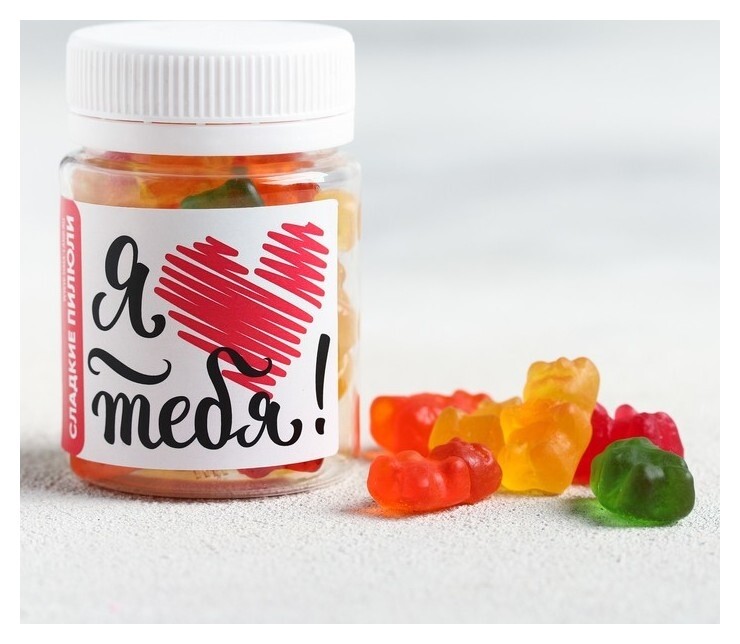 Мармелад «Я тебя люблю»: 50 г  Фабрика счастья