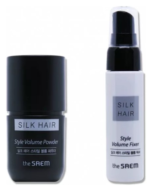 Набор для укладки волос Silk Hair Style Volume Powder 30мл/10гр  The Saem
