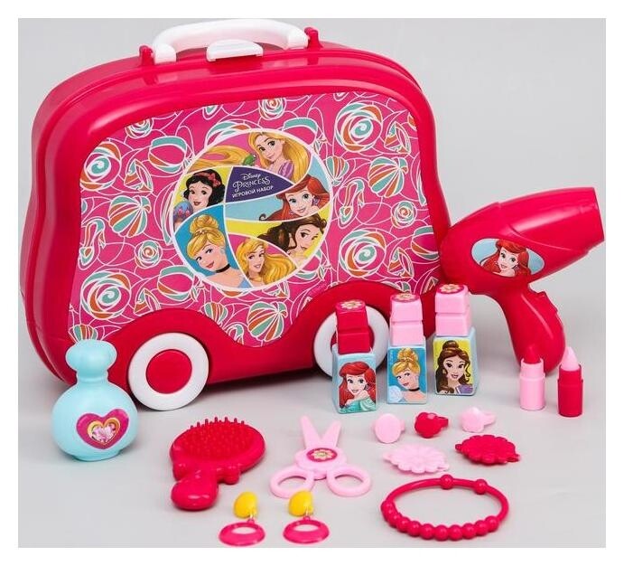 Набор парикмахера в чемоданчике, стилиста игровой "Маленькая модница"холодное сердце, дисней  Disney
