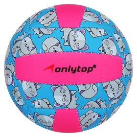 Мяч волейбольный Onlytop «Кошечка», пвх, машинная сшивка, 18 панелей, размер 2, 152 г Onlitop
