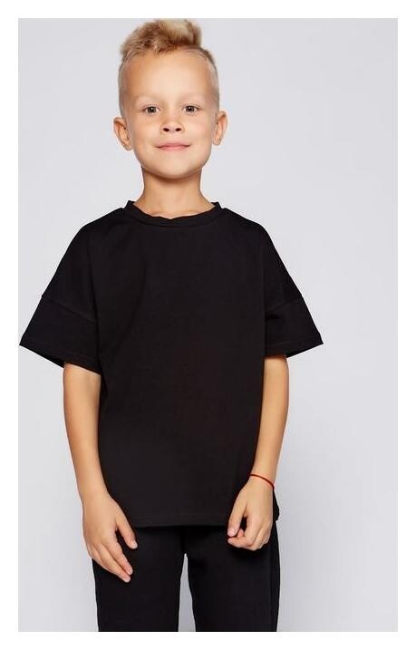 Футболка детская Minaku:basic Line Kids цвет чёрный, рост 104  Minaku