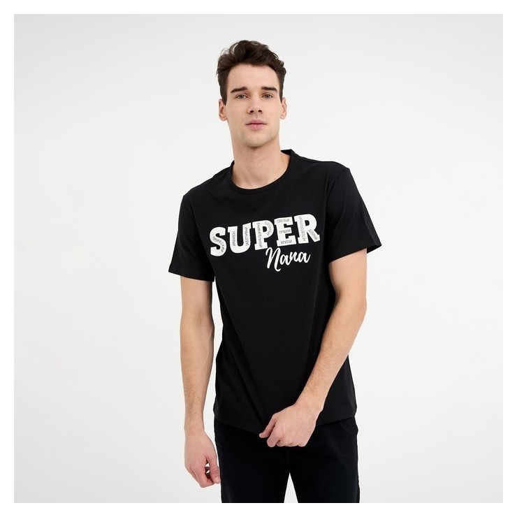 

Футболка мужская Kaftan "Super папа", р, Чёрный