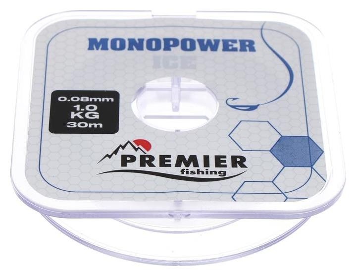 

Леска Premier Fishing Monopower ICE 0,08 мм, 30 м Clear Nylon, Прозрачный