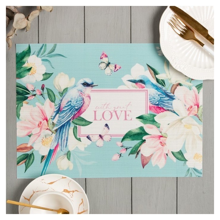 

Набор салфеток на стол 2 шт. "Love" 40*29 см