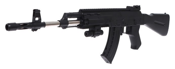 

Автомат ак-47, с лазером, цвет чёрный