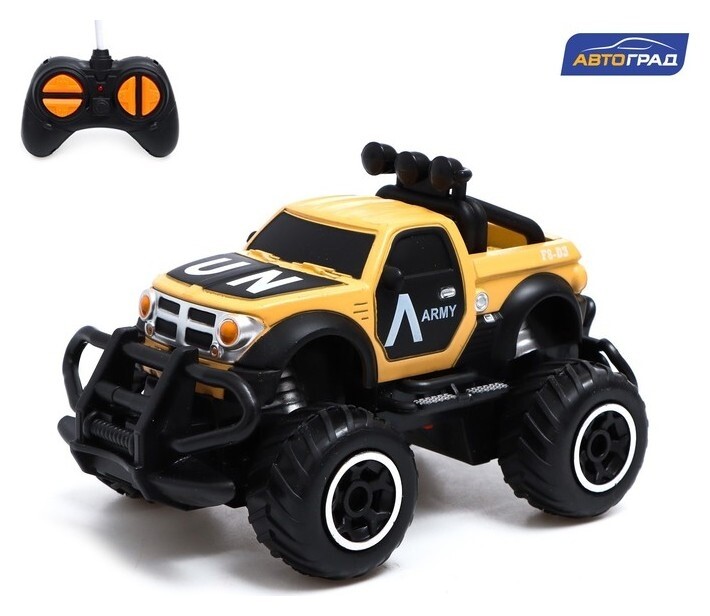 Джип радиоуправляемый «Армия», работает от батареек, цвет песочный  Автоград