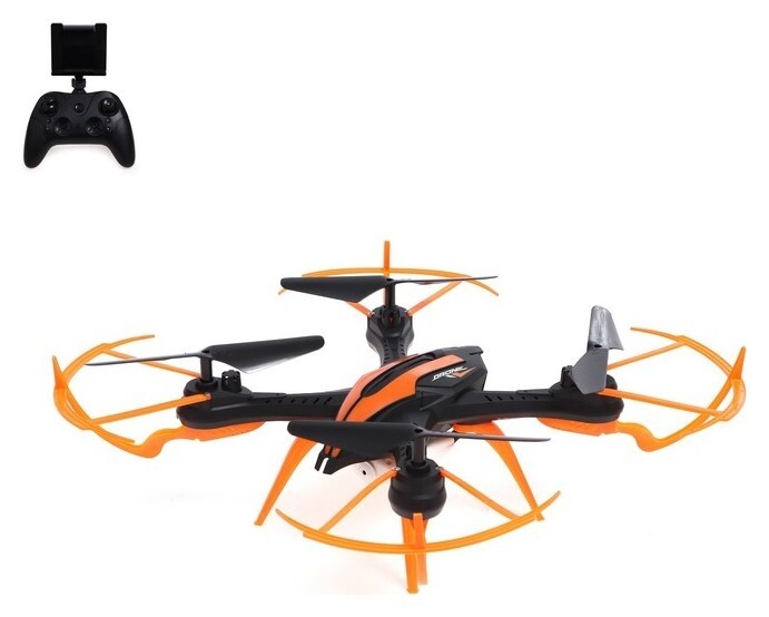 Квадрокоптер Lh-x20wf, камера, передача изображения на смартфон, Wi-fi, цвет чёрно-оранжевый NNB