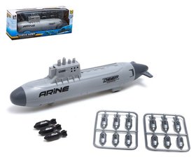 Игровой набор «Подводная лодка», стреляет ракетами, подвижные элементы, цвет светло-серый 