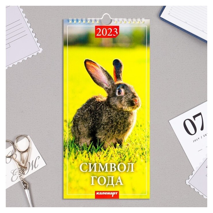 Календарь перекидной на ригеле "Символ года - 1" 2023 год, 16,5 х 34 см  Издательство Каленарт
