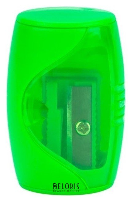 Точилка 1 отверстие с контейнером, ЗХК Цветик, зеленая Невская палитра