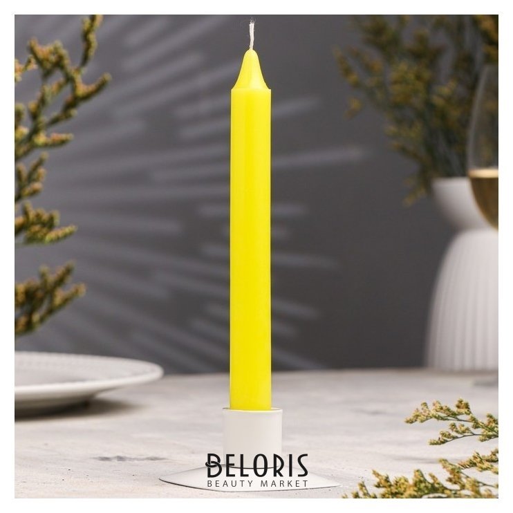 Свеча столовая ароматическая Лимонный фреш, 1,9х18 см, 40 г NNB