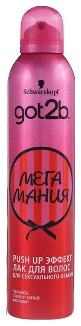 Лак для волос "Мегамания" красный  GOT2B