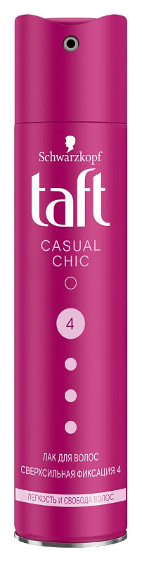 Лак для волос "Casual Chic Невесомый", подвижная фиксация Taft