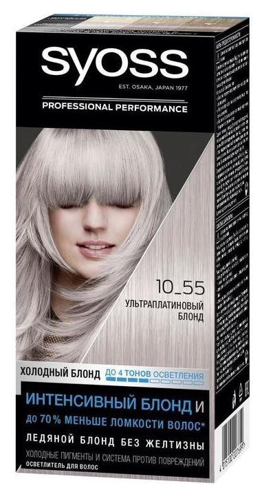 Тон 10-55 Ультраплатиновый блонд Syoss
