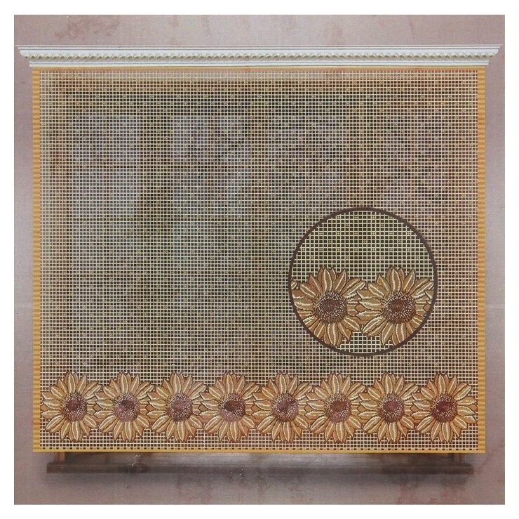 Тюль кухонная со шторной лентой, 200х155 см  Лента