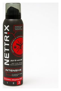 Аэрозоль Nettrix Intensive, от комаров, мошек, мокрецов, 150 мл Nettrix
