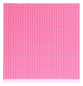 Пластина-перекрытие для конструктора, 25,5 × 25,5 см, цвет розовый 