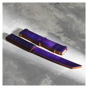 Сувенир деревянный "Нож танто" фиолет Дарим красиво