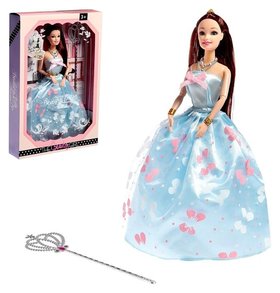 Кукла-модель шарнирная «Анна» в пышном платье, с длинными волосами и аксессуарами 