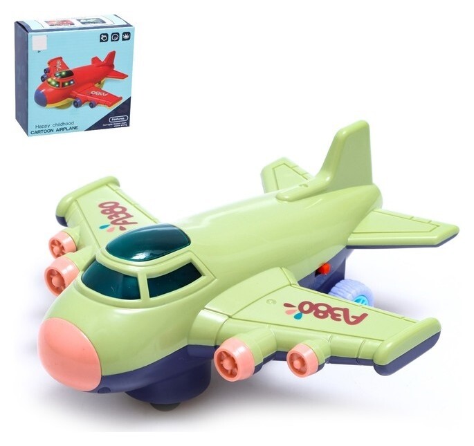 Самолёт «Лайнер», свет и звук, работает от батареек  