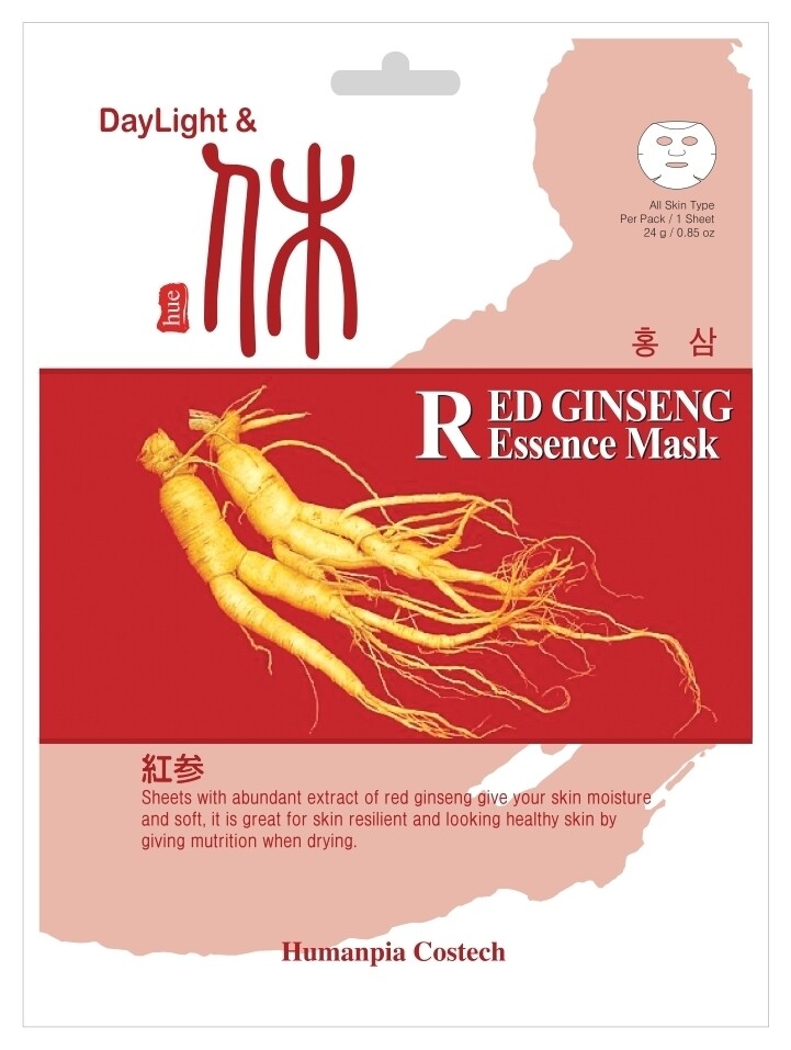 Маска для лица тканевая с экстрактом красного женьшеня на основе эссенции  DayLight