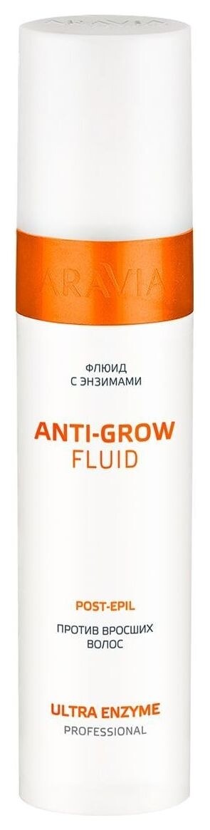 Флюид с энзимами против вросших волос Anti-Grow Fluid Aravia Professional