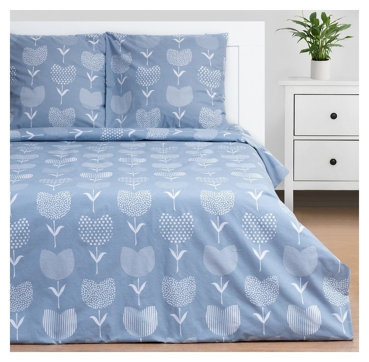 

Постельное бельё этель 2 сп «Тюльпаны» (Вид 2) 175*215 см, 200*220 см, 70*70 см - 2 шт