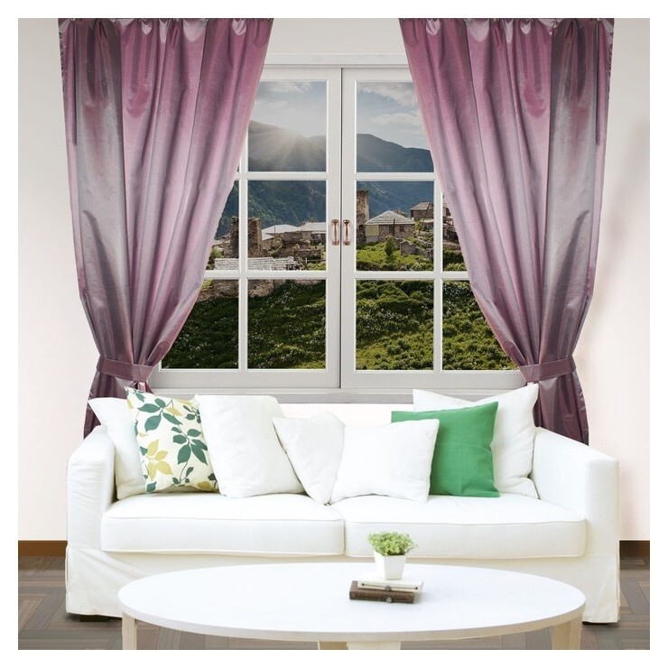 Штора портьерная "Этель" ширина 135 см, высота 260 см, цвет антрацит  Этель