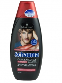 Шампунь для нормальных и ослабленных волос мужской "Сила карбона 5" Schauma