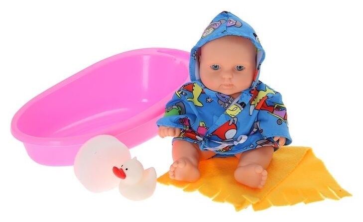 Набор «Карапуз-девочка в ванночке» с аксессуарами  Весна Игрушки