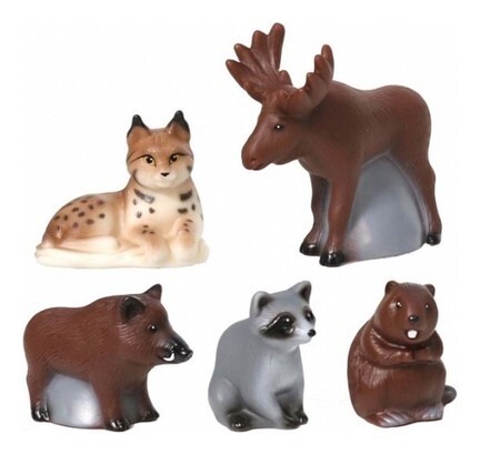 Набор «Животные тайги и леса», 5-9 см  Весна Игрушки