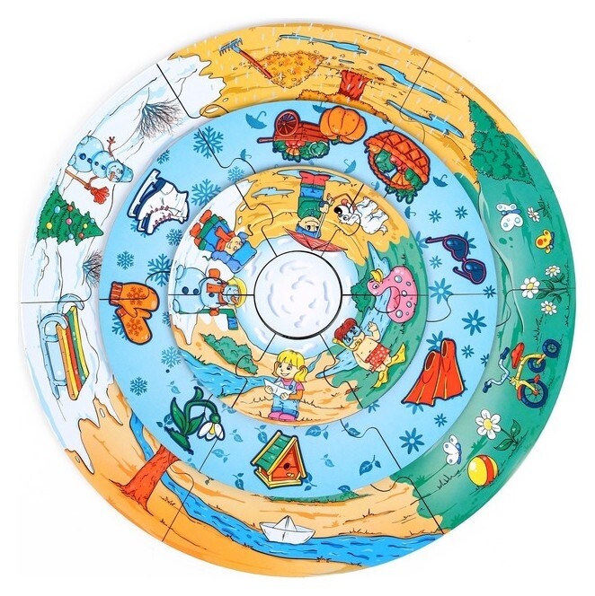 Пазл-пирамида «4 сезона»  