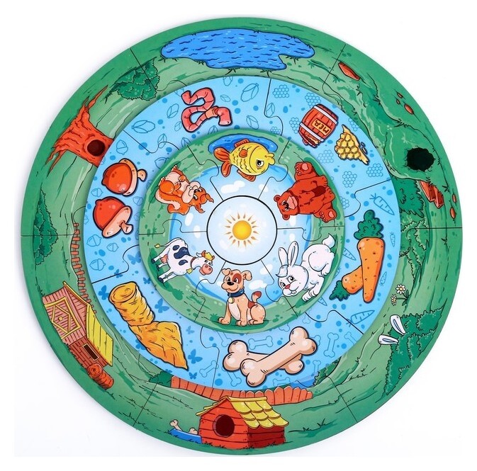 Пазл-пирамида «Животные»  