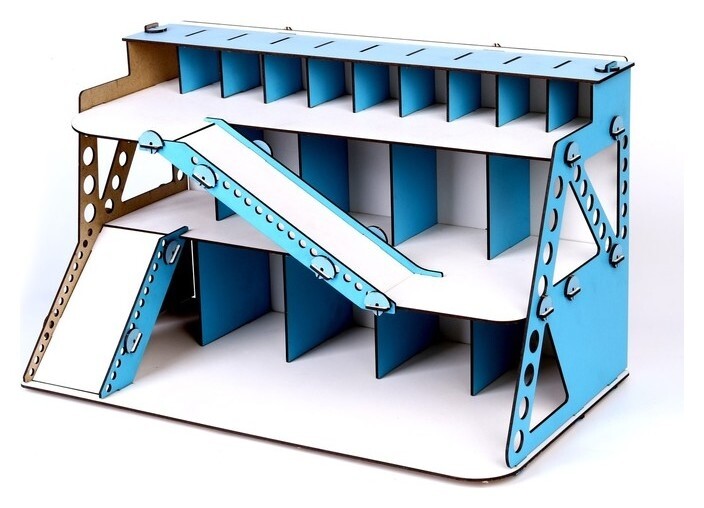 Сборная игрушка из дерева «Автопарковка цветная» Большой слон