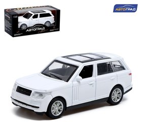 Машина металлическая «Джип», инерционная, масштаб 1:43, цвет белый Автоград