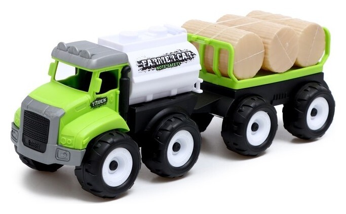 Машина инерционная «Строитель», с прицепом  