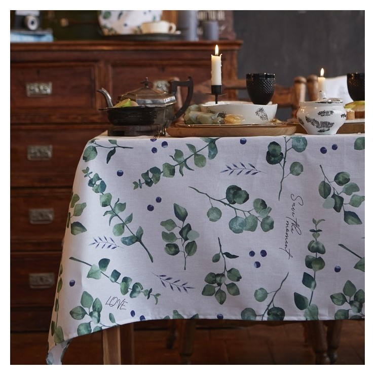 

Скатерть "Доляна" Eucalyptus 180х144 см, 100% хлопок, 164 г/м2
