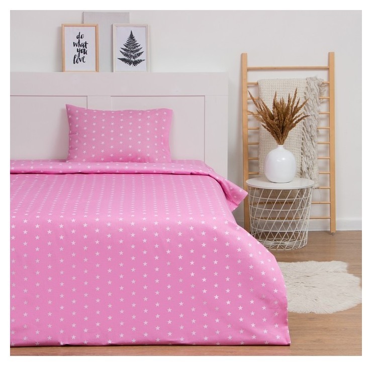 

Постельное бельё Lovelife 1.5 сп «Звездочки» (Вид 3) 147х210, 150х215, 50х70-1 шт, 100% хлопок, бязь120г/м2