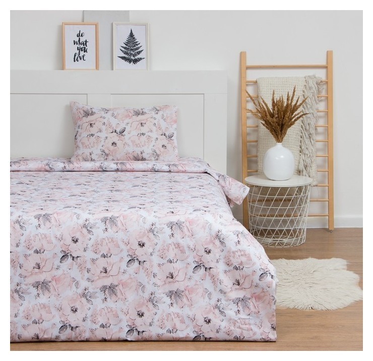 

Постельное бельё Lovelife 1.5 сп «Цветочный сад» 147х210, 150х215, 50х70 -1 шт, 100% хлопок, бязь120г/м2