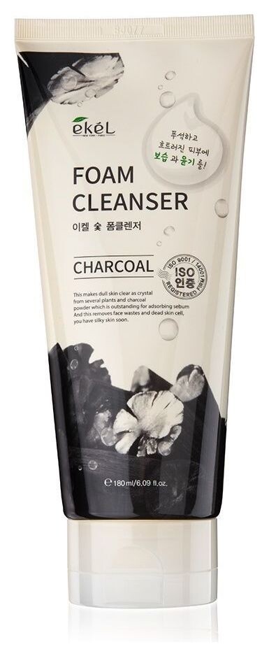 Пенка для умывания с древесным углем  Ekel