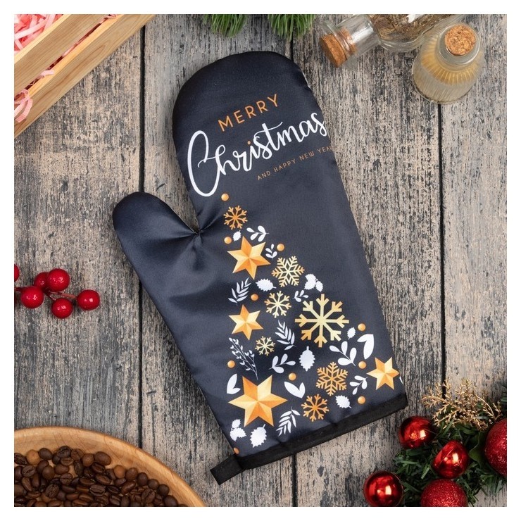 

Варежка доляна "Christmas" 26*16 см, 100% п/э
