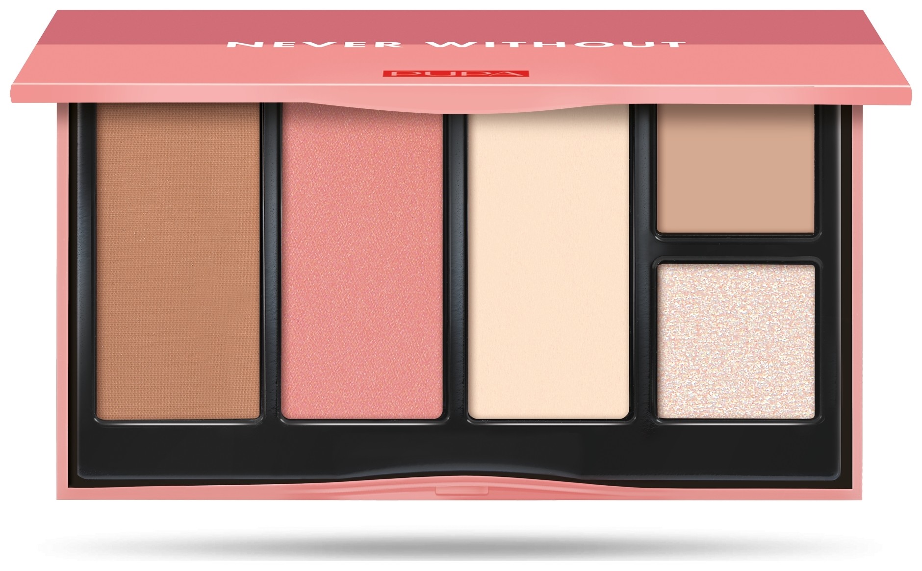 Палетка для скульптурирования лица Never Without ALL IN ONE Face Palette Pupa