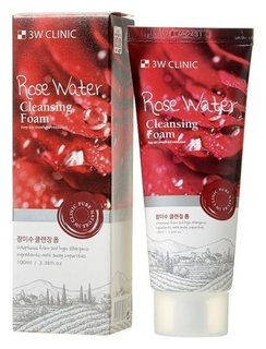 Пенка для умывания натуральная Rose Water 3W CLINIC