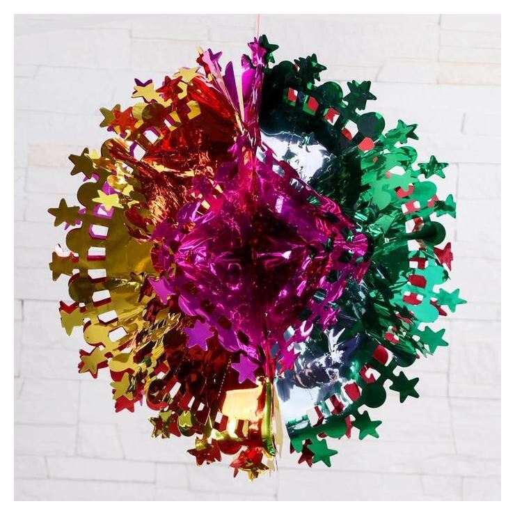 Шарик звезда резная 43х23 см  Зимнее волшебство