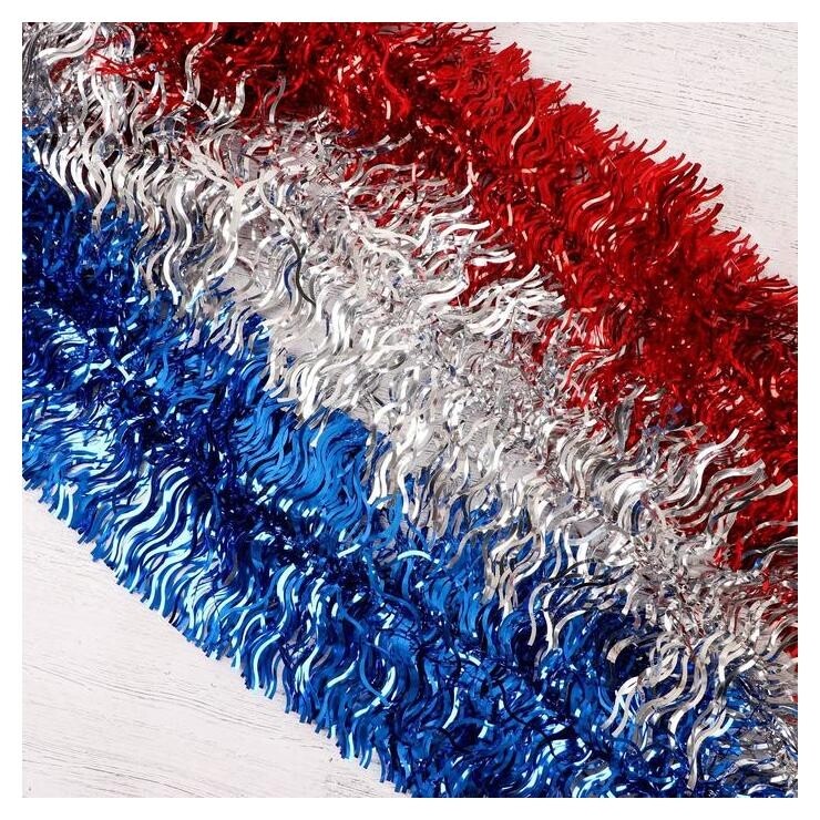 Мишура широкая волна D-19 см 2 м  Зимнее волшебство